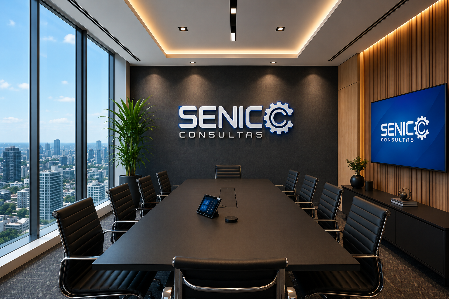 Sala de reuniões da Senic Consultas
